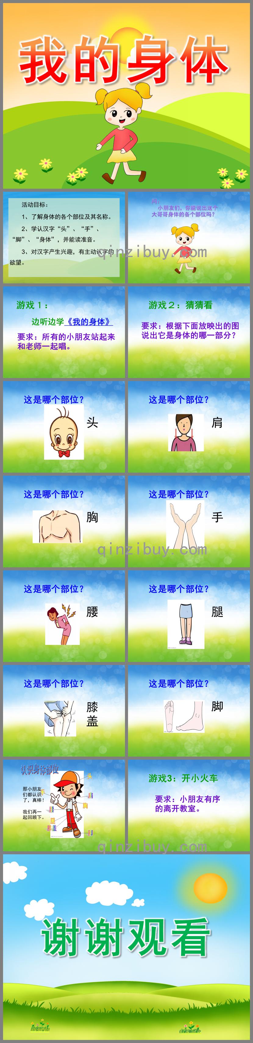 幼兒園主題活動(dòng)我的身體PPT課件
