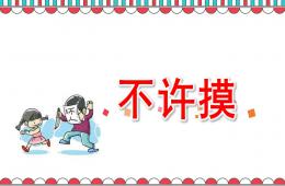 大班社會不許摸PPT課件