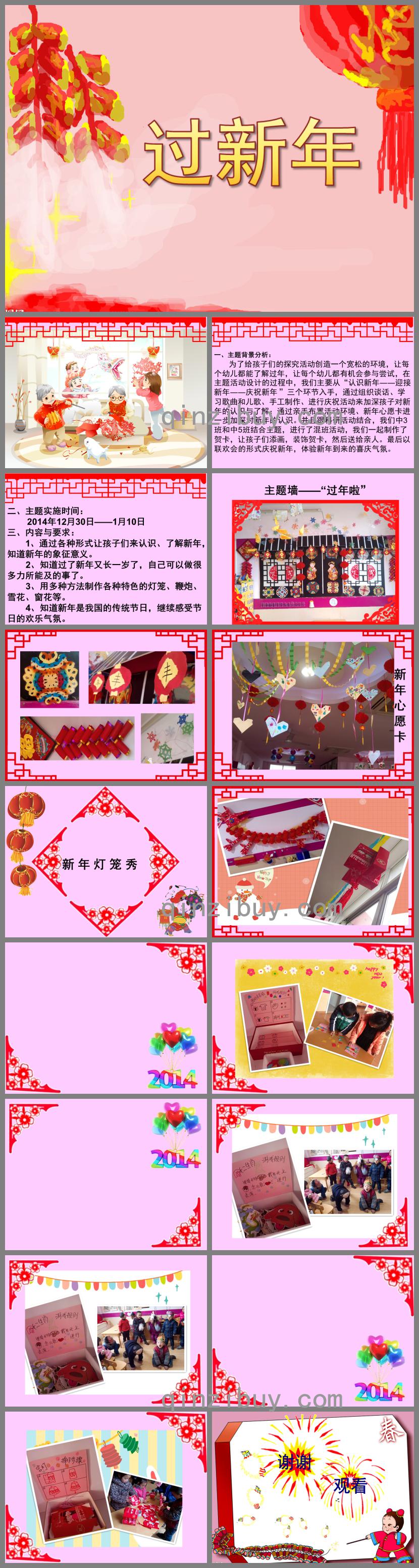 幼兒園過新年主題環境設計與實施PPT課件