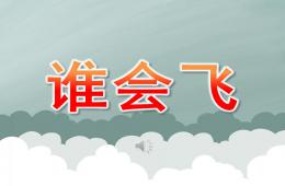 小班兒歌誰會飛PPT課件音樂