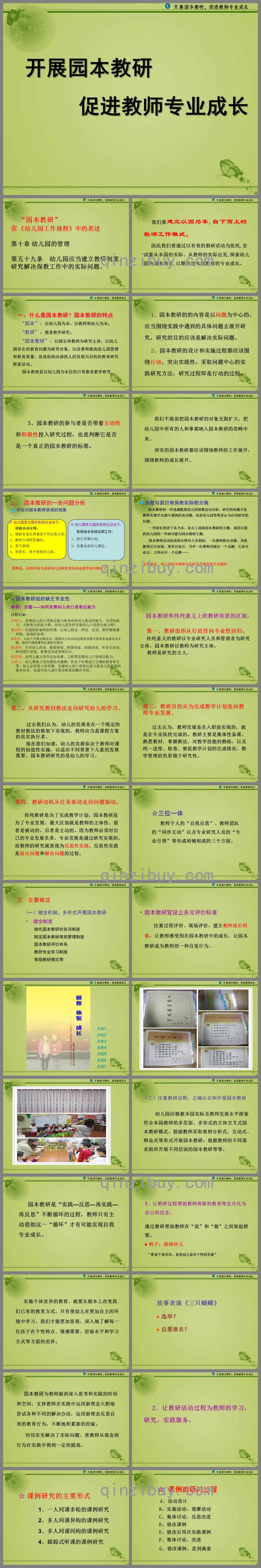 幼兒園園本教研與教師專業(yè)發(fā)展PPT課件