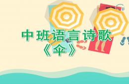 中班語言詩歌傘PPT課件