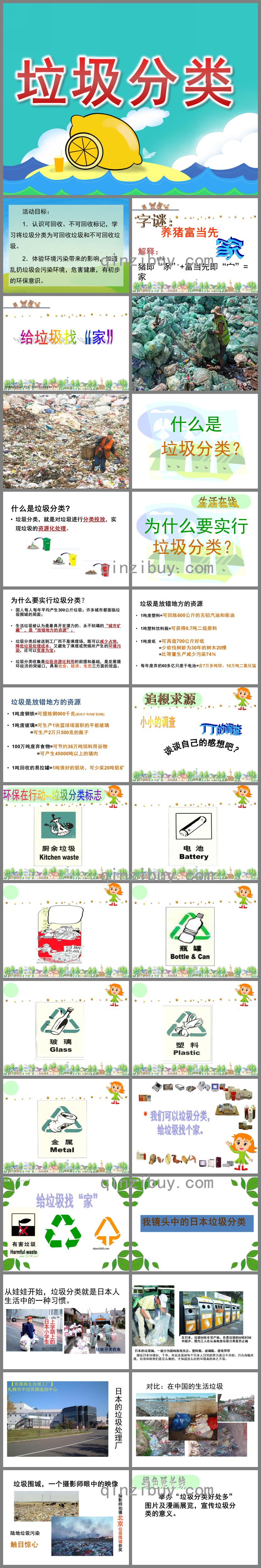 中班科學垃圾分類PPT課件