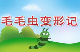 小班語言故事毛毛蟲變形記PPT課件配音音樂