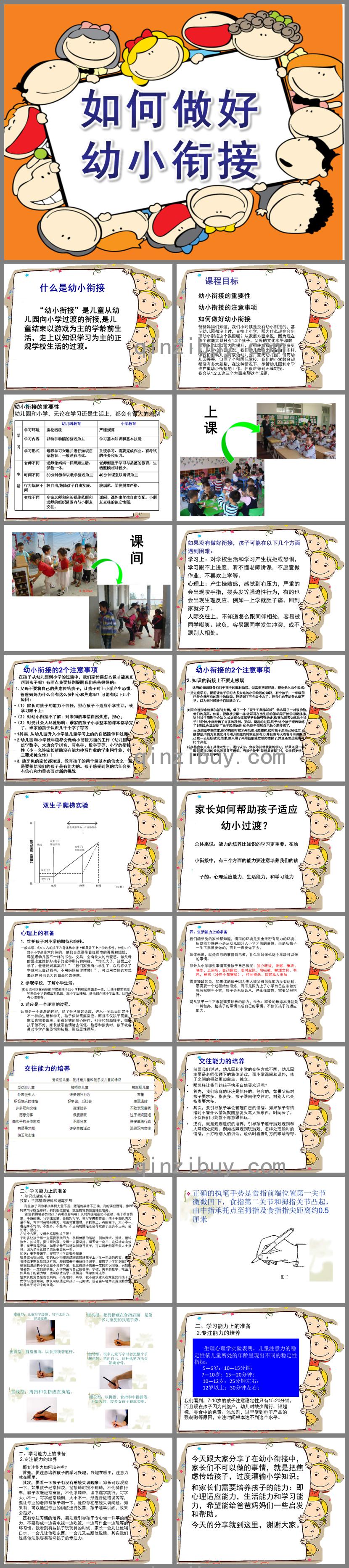 如何做好幼小銜接PPT課件