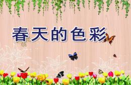 幼兒園美術春天的色彩PPT課件