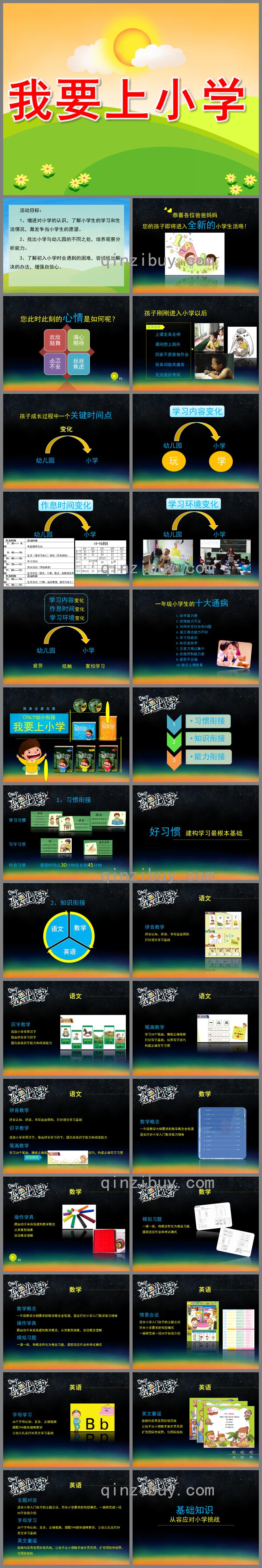 大班活動我要上小學PPT課件