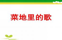 大班音樂(lè)菜地里的歌PPT課件