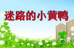 大班音樂說課稿迷路的小黃鴨PPT課件