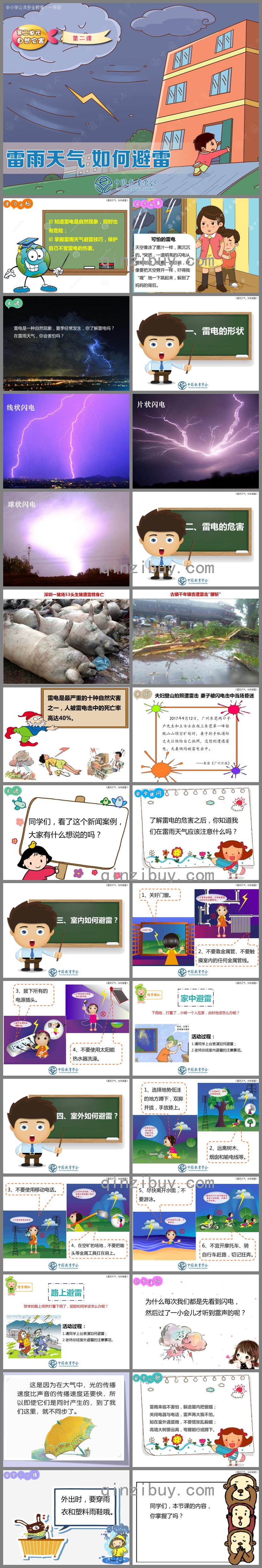 大班安全雷雨天氣-如何避雷PPT課件