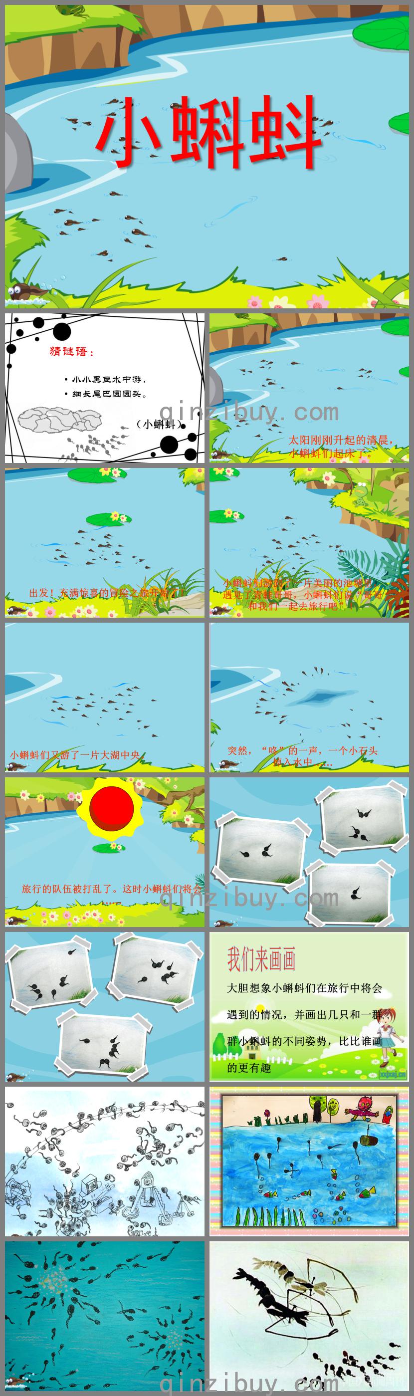 幼兒園美術小蝌蚪PPT課件