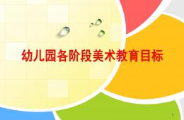 幼兒美術教育目標(各年齡段)PPT課件