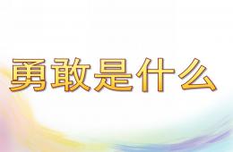 中班語言活動勇敢是什么PPT課件