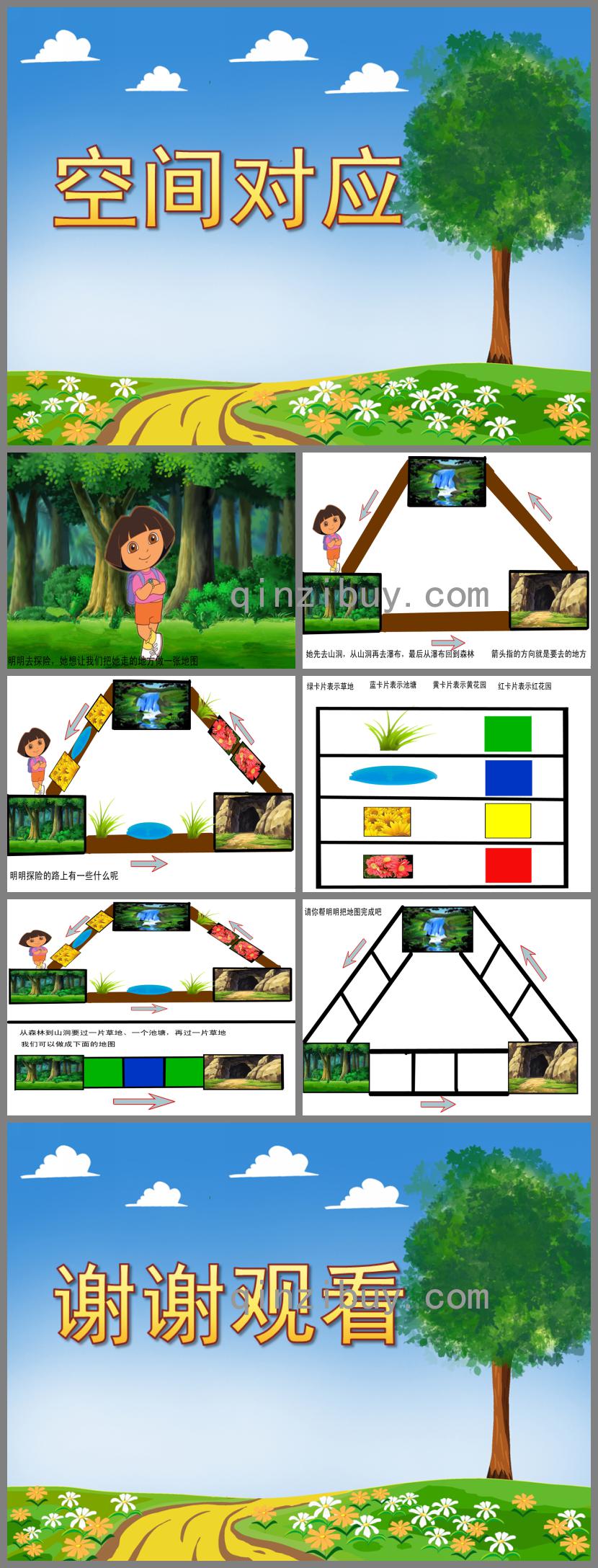中班科學空間對應PPT課件