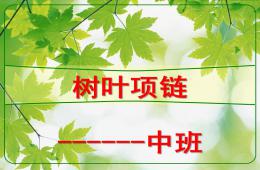 中班手工樹葉項鏈PPT課件