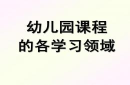 幼兒園課程的各學習領域PPT課件