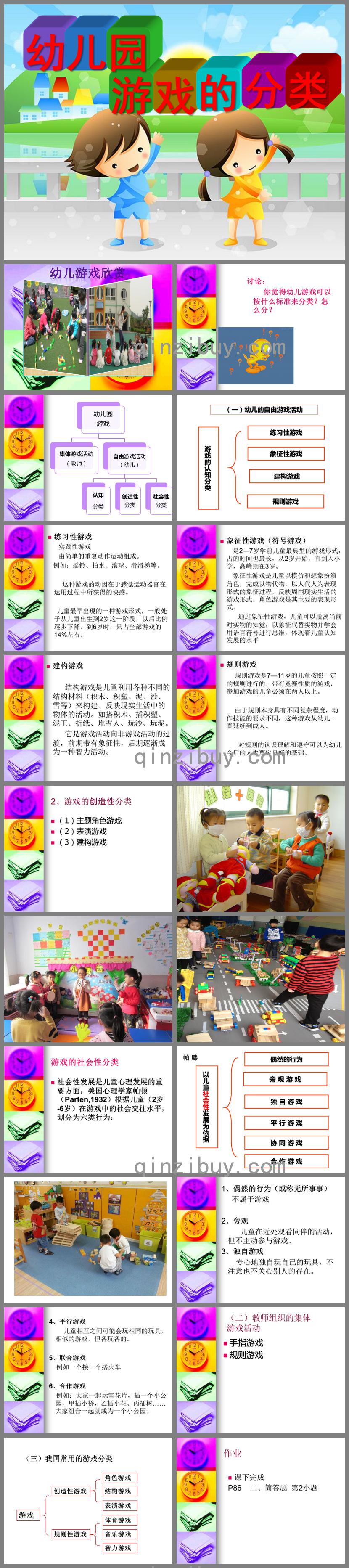 幼兒園游戲的分類PPT課件
