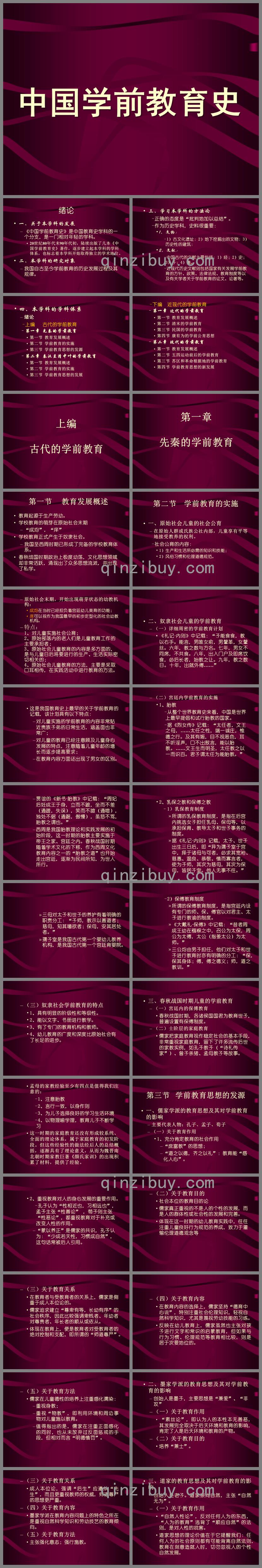 學前教育簡史PPT課件