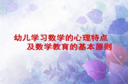 幼兒數學教育PPT課件