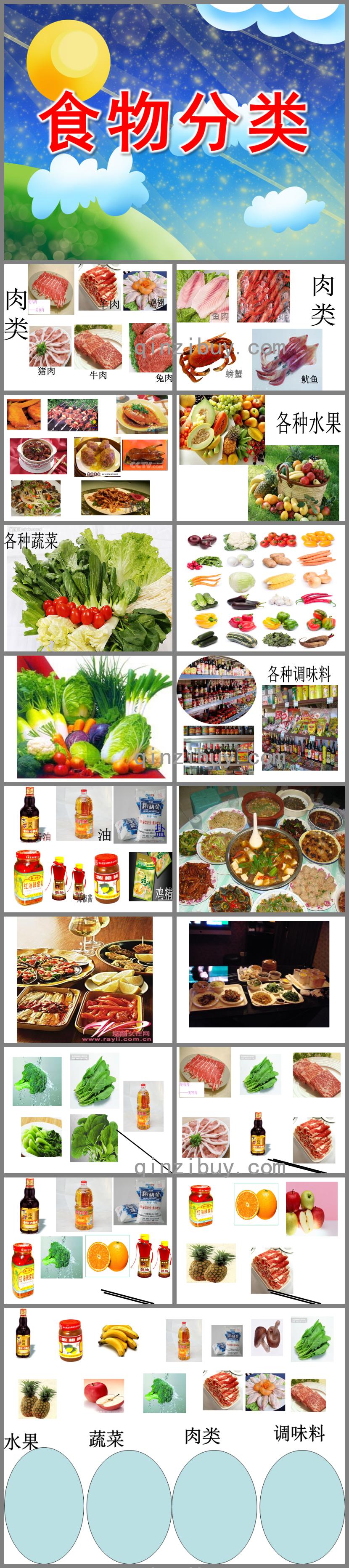 中班科學食物分類PPT課件