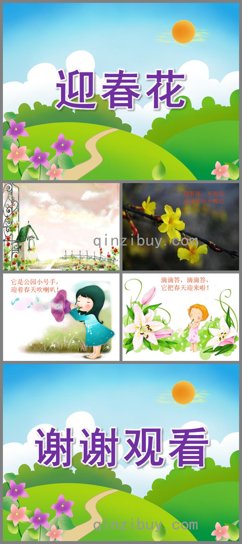 小班語言迎春花PPT課件