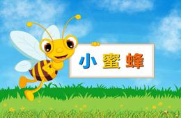 幼兒園勞動節兒歌小蜜蜂PPT課件配音音樂