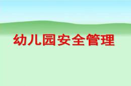 幼兒園安全管理PPT課件