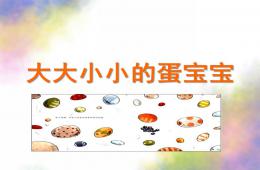 小班科學(xué)活動大大小小的蛋寶寶PPT課件