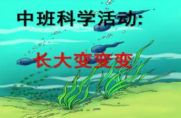 中班科學活動長大變變變PPT課件
