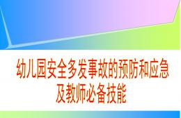 幼兒園安全事故的預(yù)防和應(yīng)急PPT課件