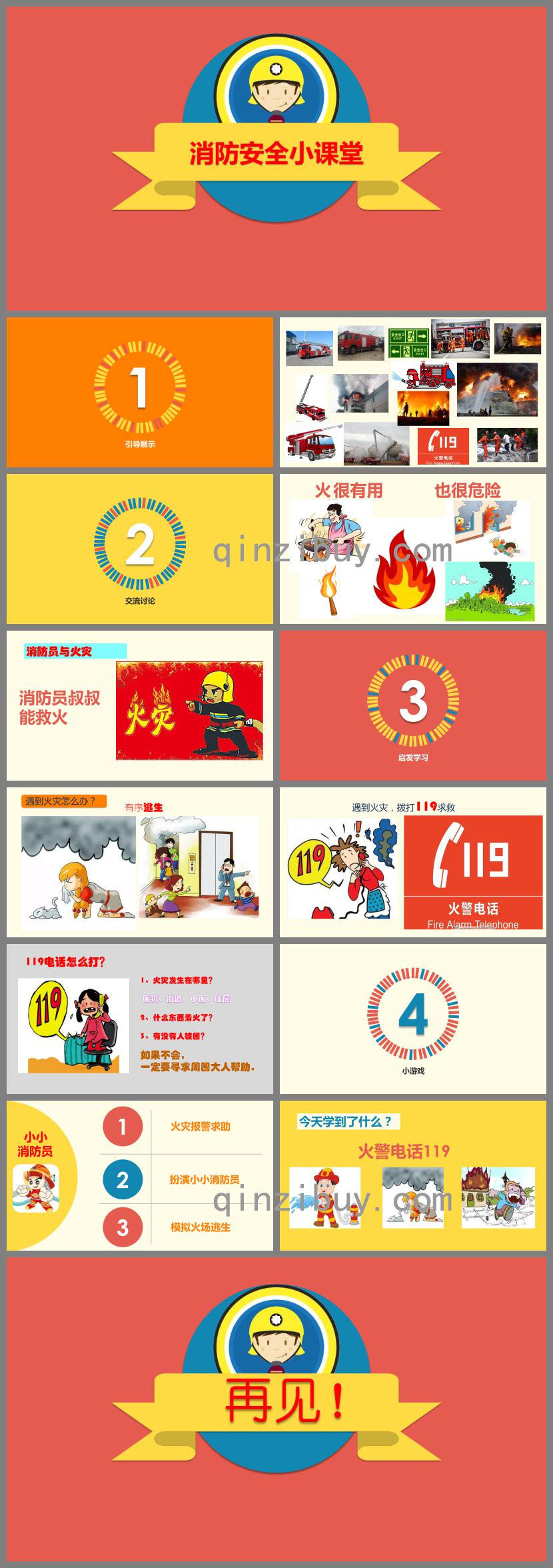 小班安全消防知識PPT課件