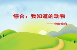 中班綜合我認識的動物PPT課件
