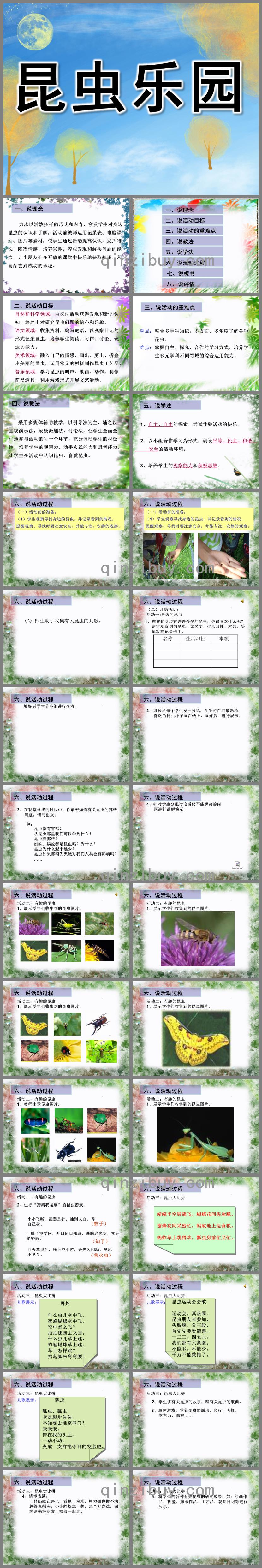 大班說課昆蟲樂園PPT課件