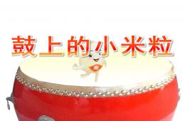 中班音樂鼓上的小米粒PPT課件歌曲