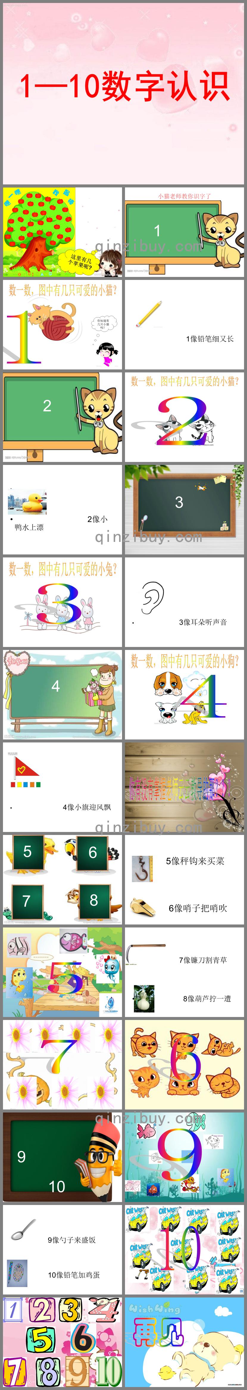 小班數(shù)學1-10數(shù)字認識PPT課件