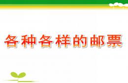 大班社會各種各樣的郵票PPT課件