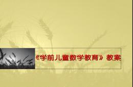 幼兒園學前兒童數學教育PPT課件