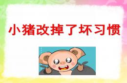 中班社會活動小豬改掉了壞習慣PPT課件
