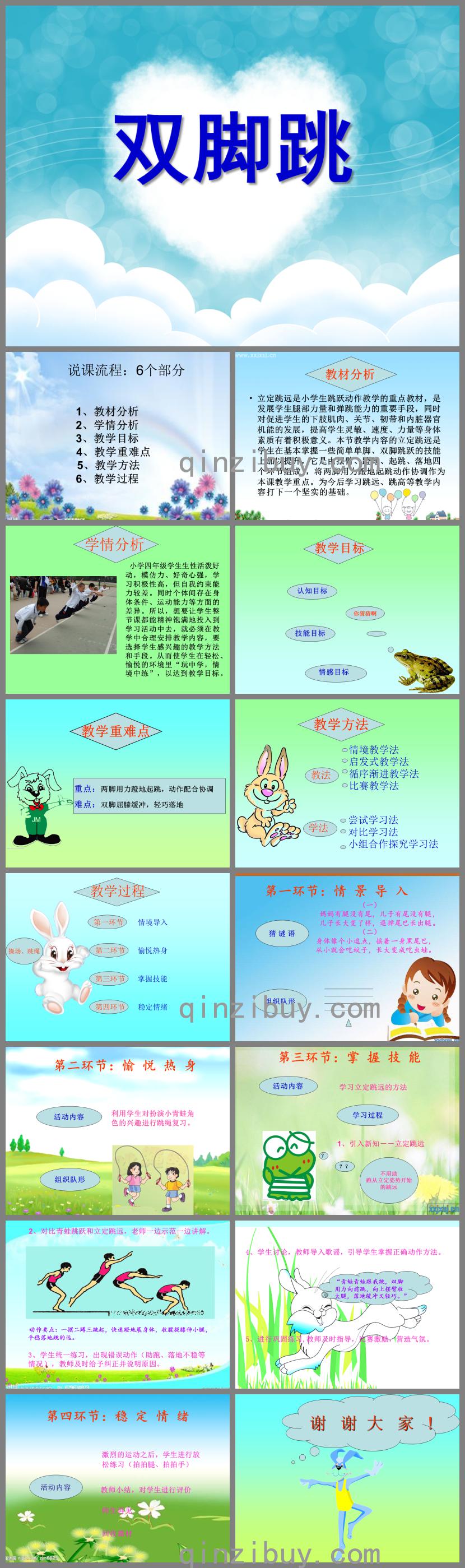 幼兒園體育說課雙腳跳PPT課件