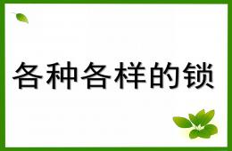 中班科學各種各樣的鎖PPT課件