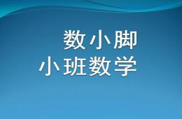 小班數學數小腳PPT課件