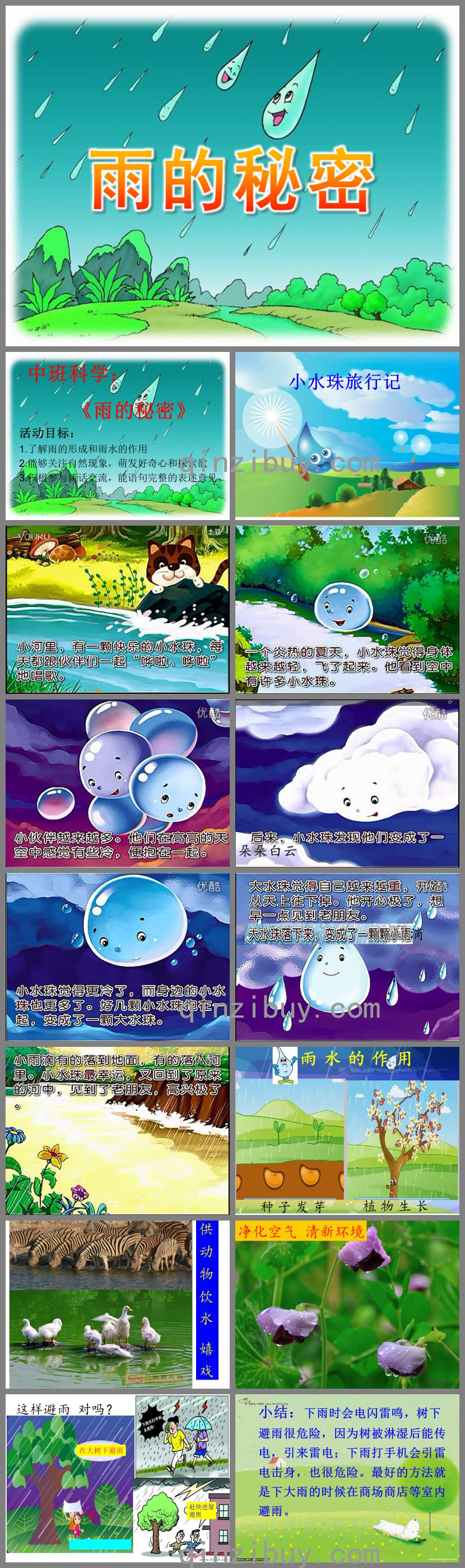 中班科學雨的秘密PPT課件