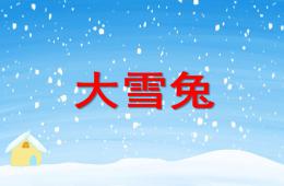 小班語言大雪兔PPT課件
