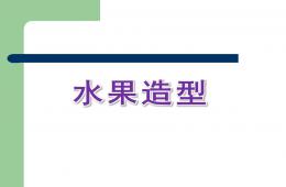 中班美術水果造型PPT課件