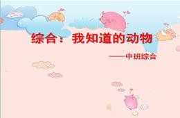 中班綜合我認(rèn)識(shí)的動(dòng)物PPT課件