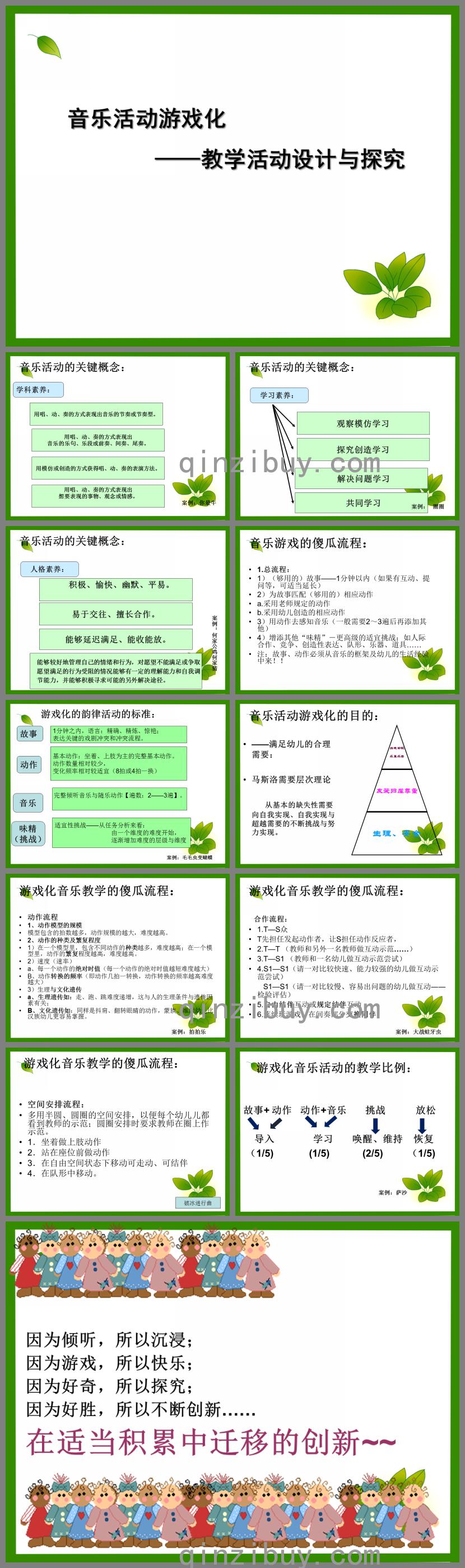 幼兒園音樂活動游戲化韻律游戲的嘗試與探索PPT課件