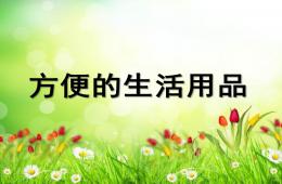 大班社會方便的生活用品PPT課件