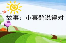 中班語(yǔ)言故事小喜鵲說(shuō)得對(duì)PPT課件配音