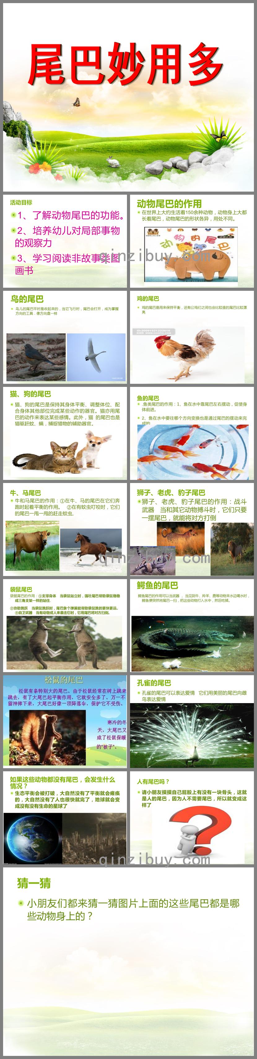 小班語言尾巴的妙用PPT課件