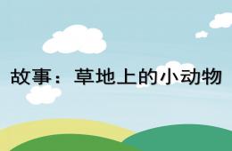 幼兒園故事草地上的小動物PPT課件